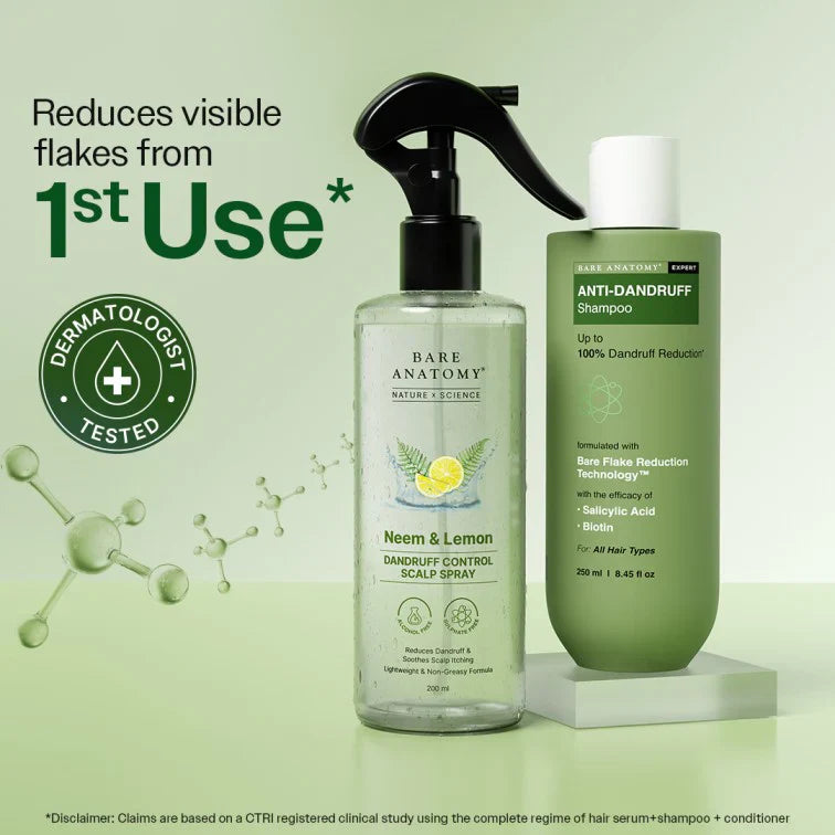 Anti-Dandruff Shampoo (250ml ) &amp; Dandruff Control Spray (200 ml) Combo