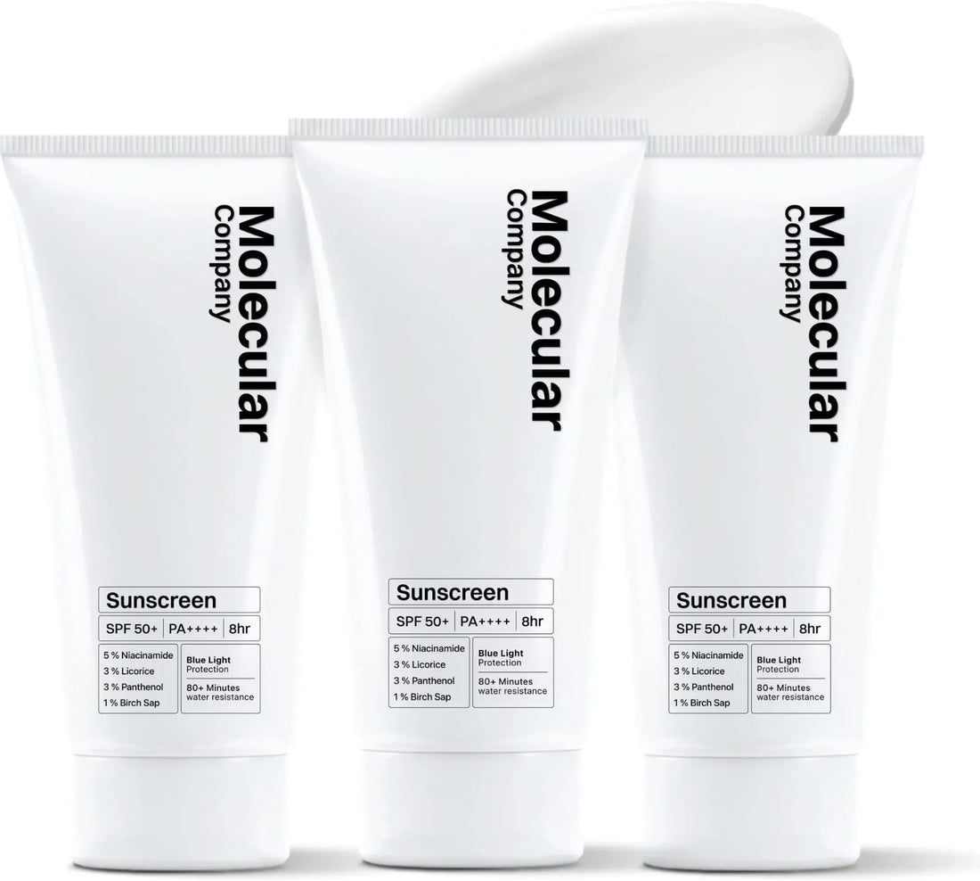 Buy 2 get 1 free || Molecular SPF 50 Broad Spectrum Sunscreen Cream – Lightweight Daily UV Protection for Healthy, Hydrated Skin