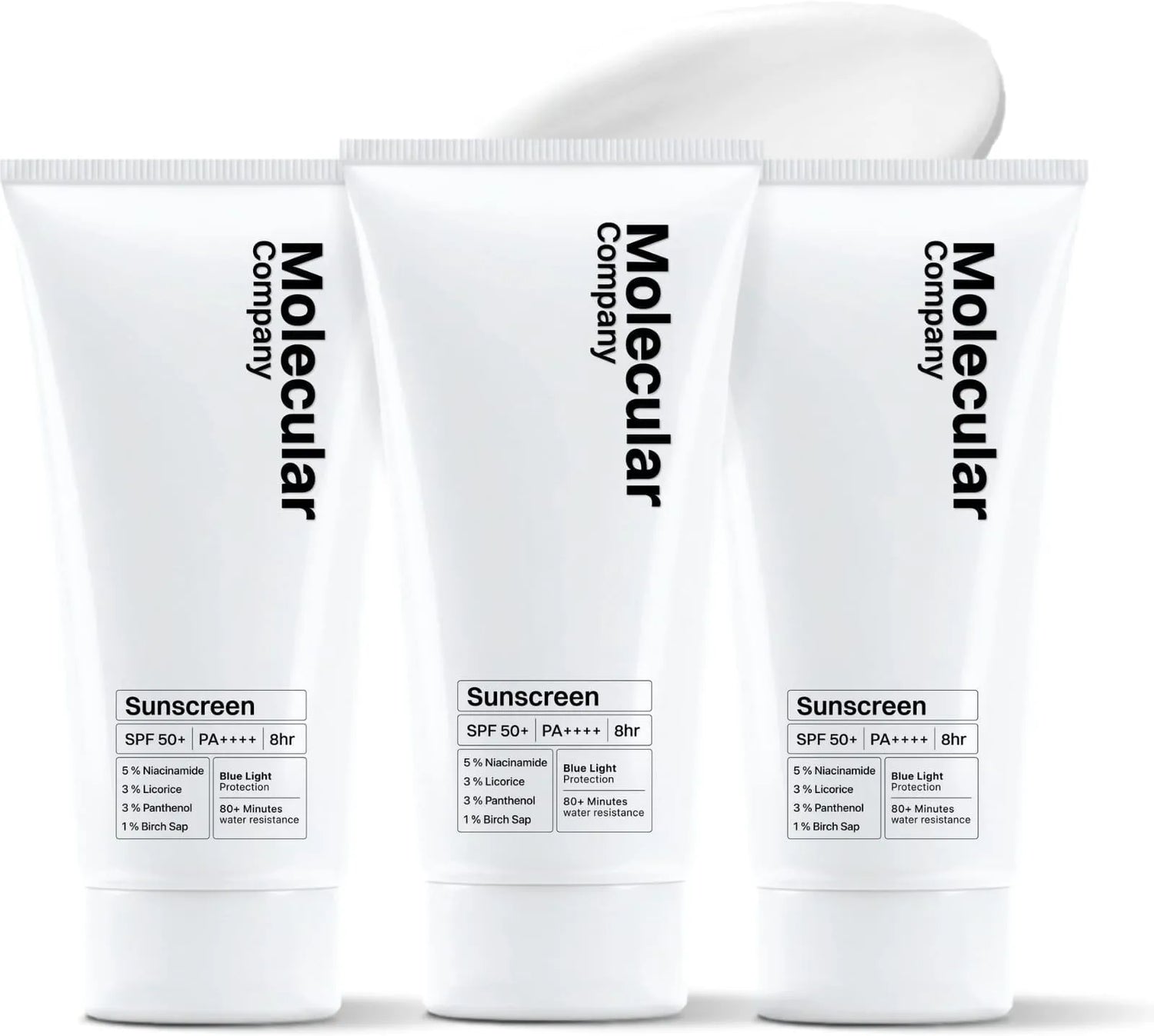 Buy 2 get 1 free || Molecular SPF 50 Broad Spectrum Sunscreen Cream – Lightweight Daily UV Protection for Healthy, Hydrated Skin