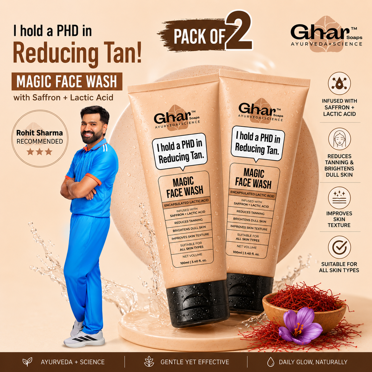 Magic Face wash pack of 2