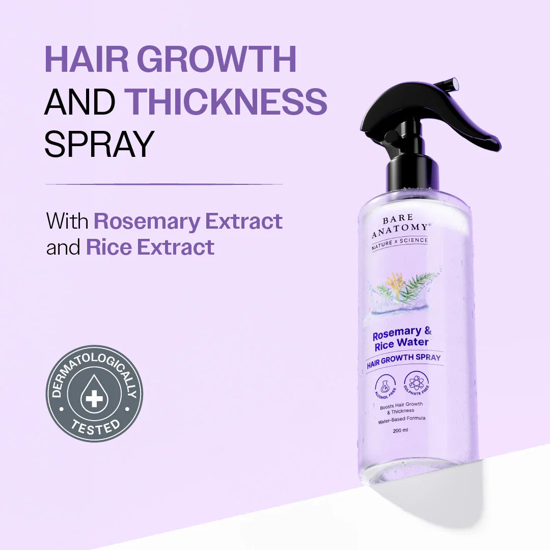Rosemary &amp; Rice Water Hair Growth Spray - 200 ml
